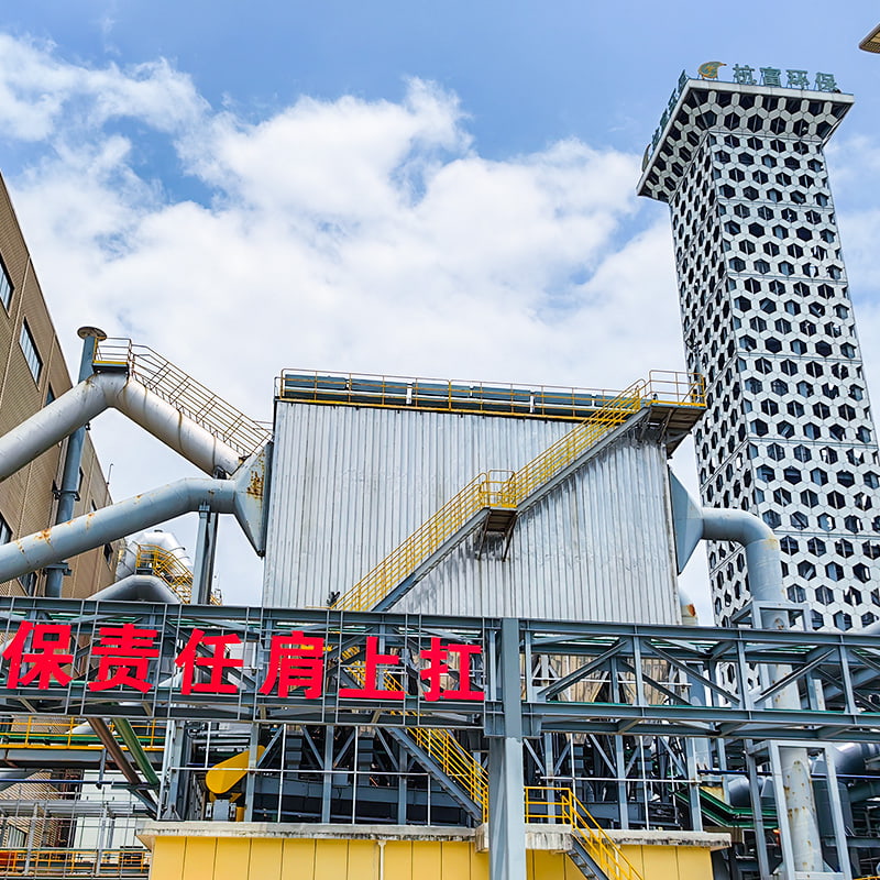 Пылесборник из стекловолоконного мешка с обратной промывкой