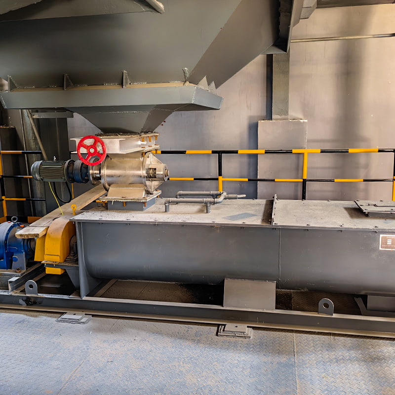 Двухвальный смеситель для увлажнителя пыли